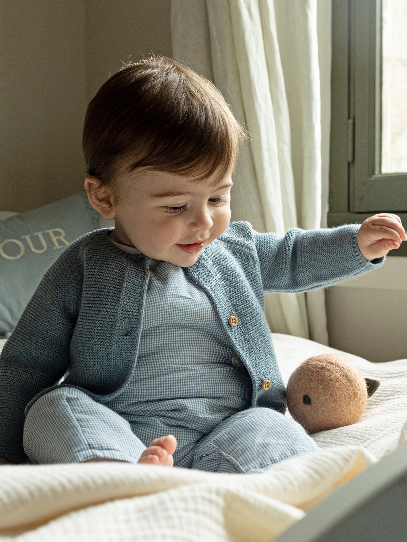 Cardigan Bébé en coton biologique