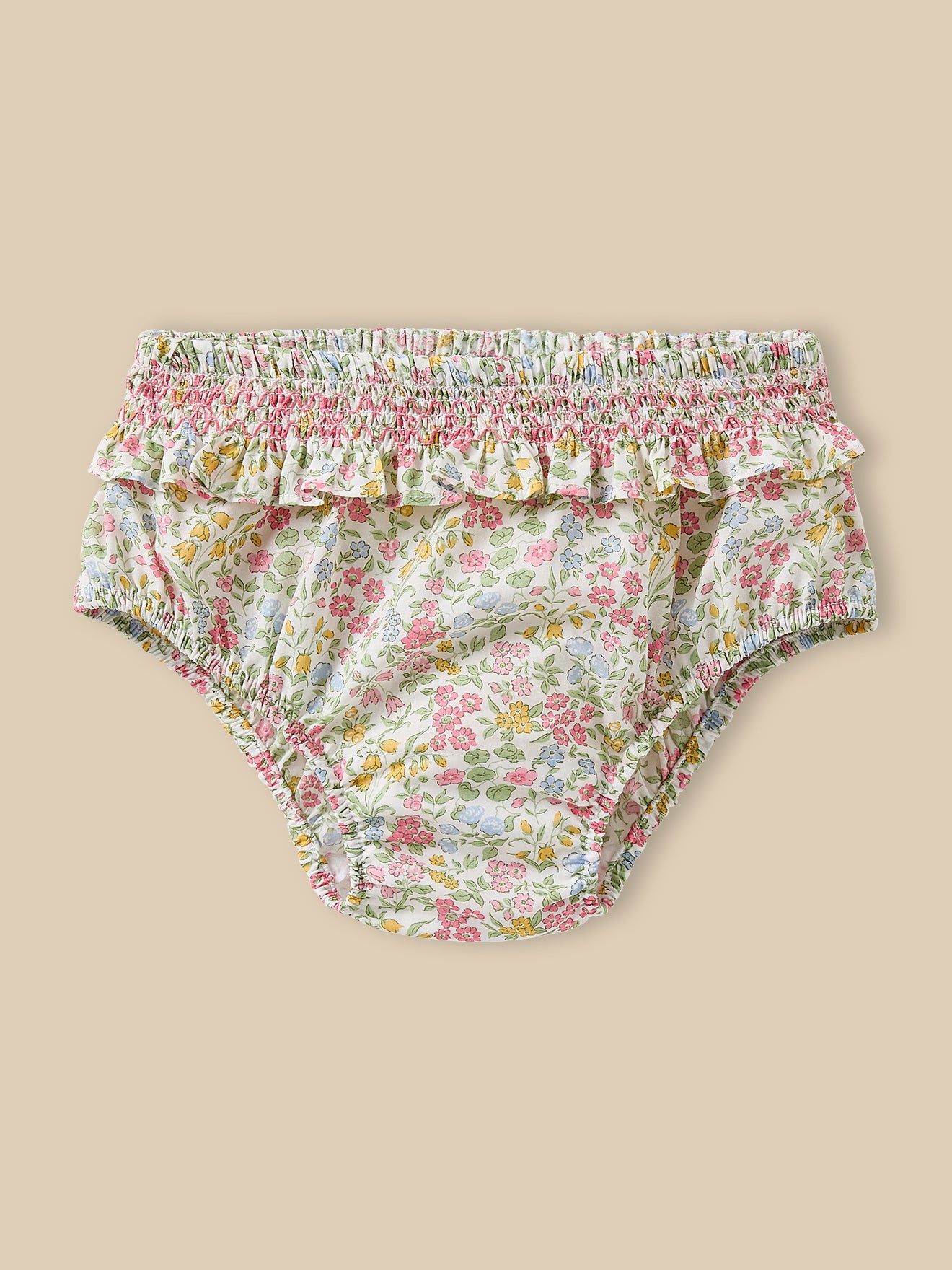 Baby's beach bloomers made with Liberty fabric
