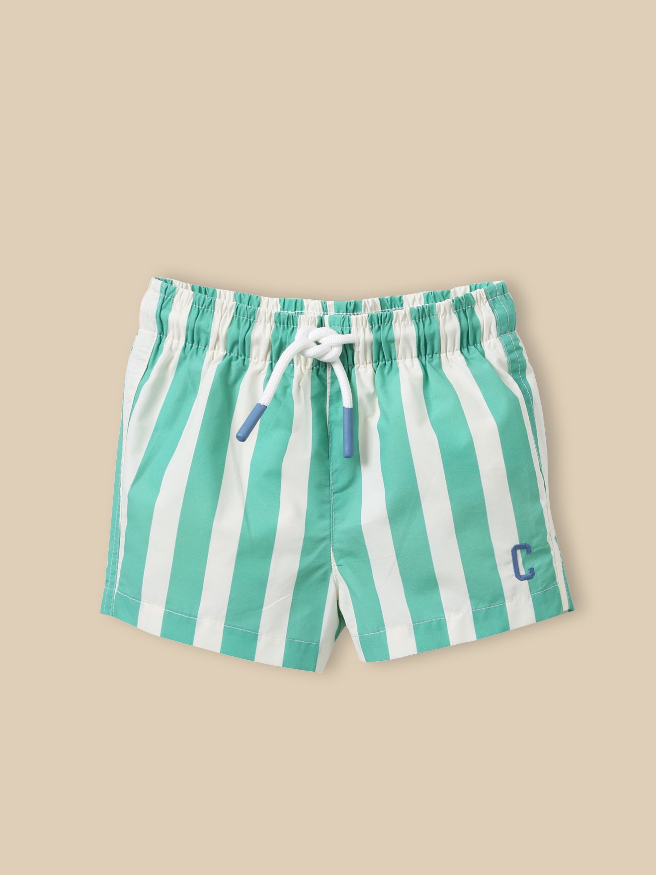 Baby striped swim shorts