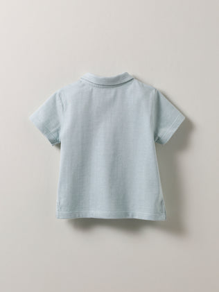 Baby's organic cotton stripe polo shirt
