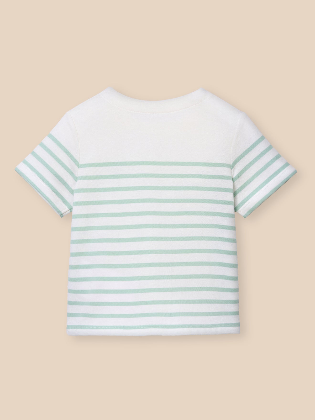 Baby's organic cotton sailor-stripe top