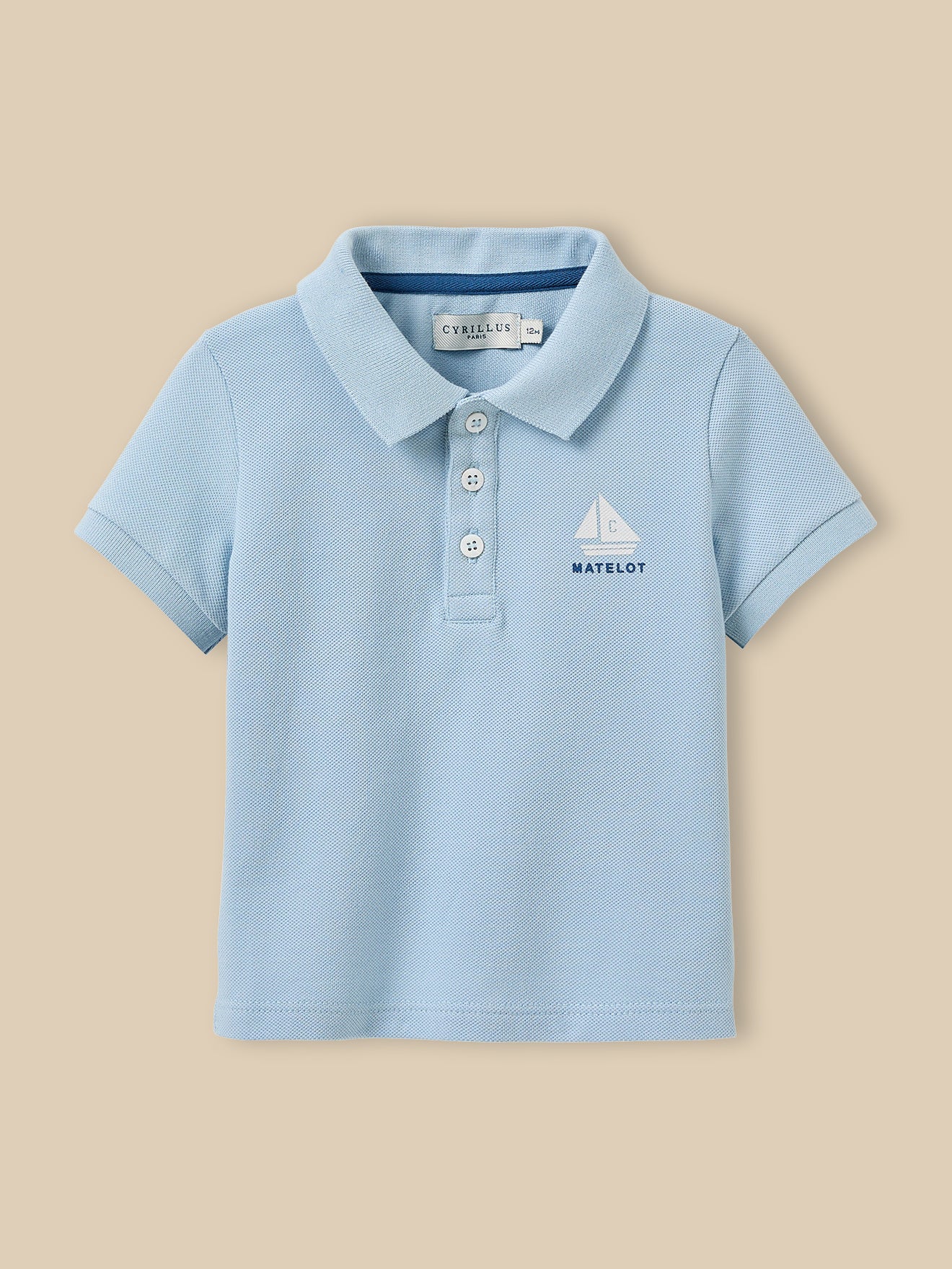 Baby pique polo shirt - Organic cotton