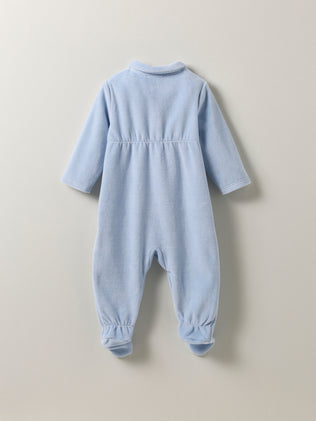 Baby's velour sleepsuit