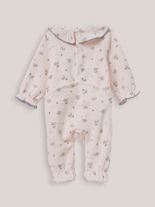 Baby's velour sleepsuit