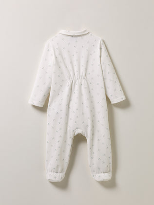 Baby's seagull sleepsuit made with organic cotton