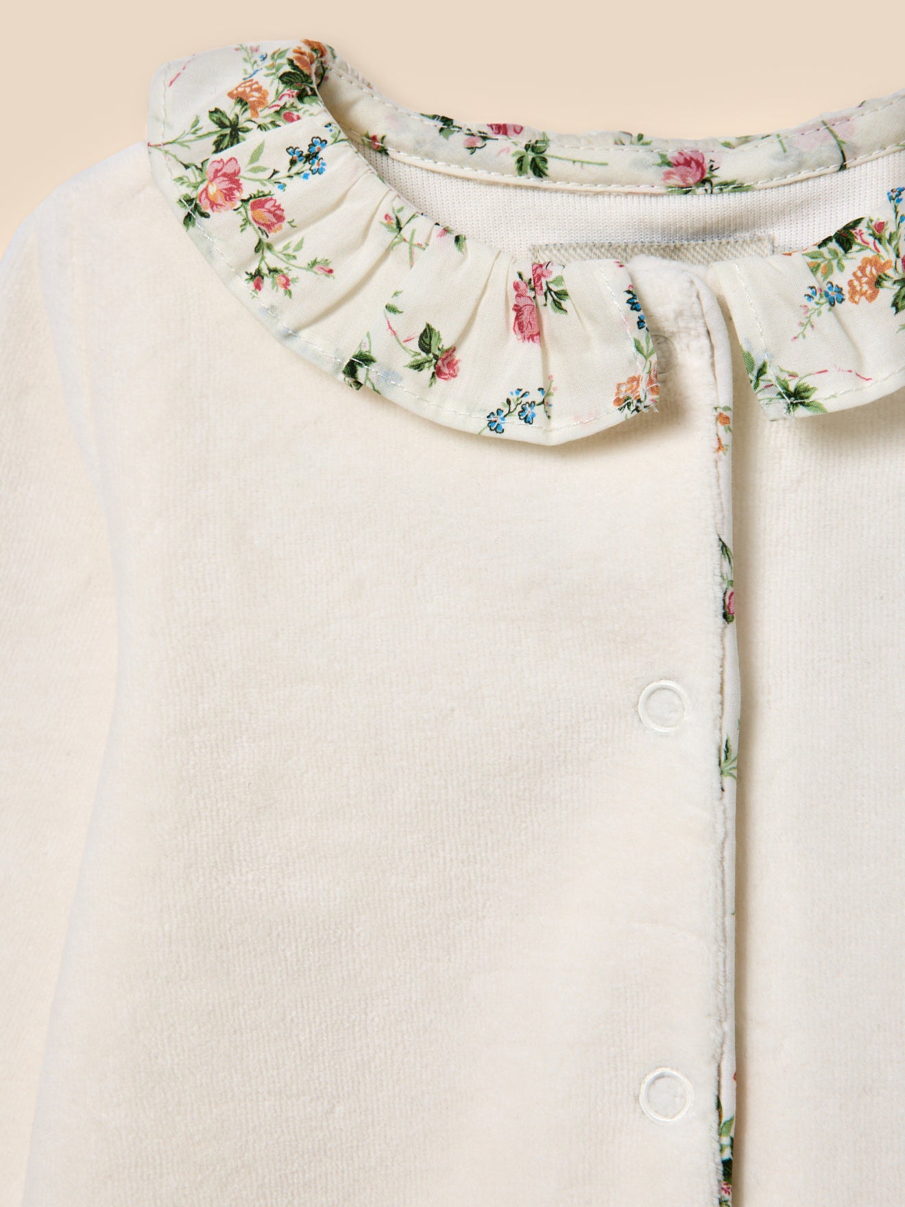 Dors-bien velours et tissu Liberty + doudou Bébé