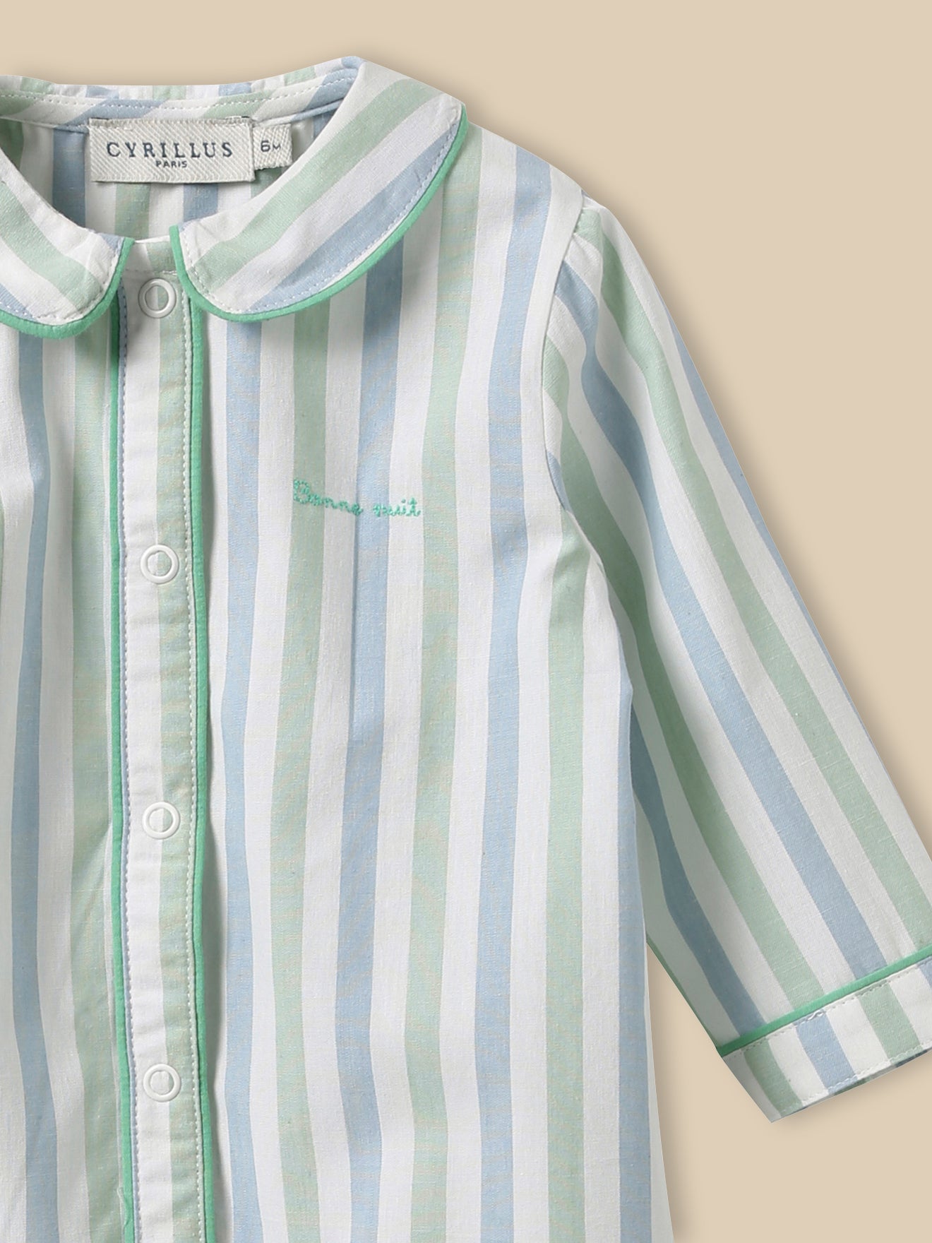 Pyjama rayé Bébé - Coton Biologique