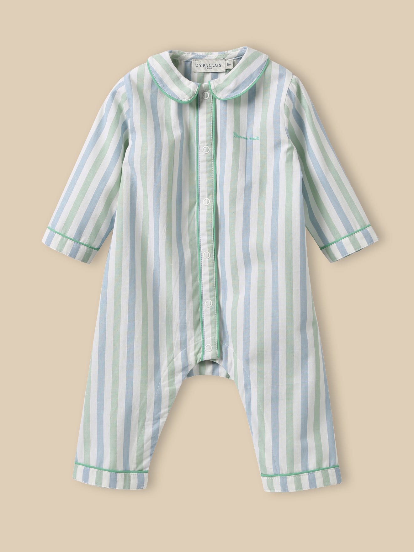 Pyjama rayé Bébé - Coton Biologique