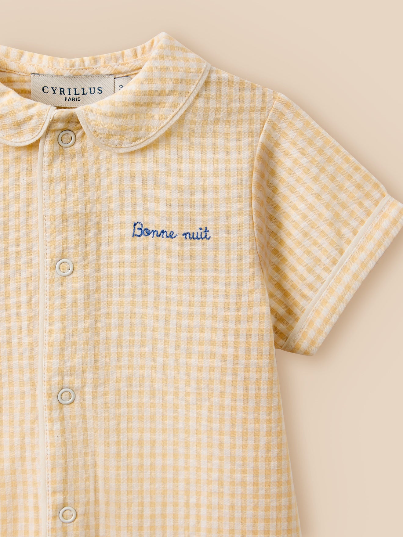 Baby gingham pyjashort