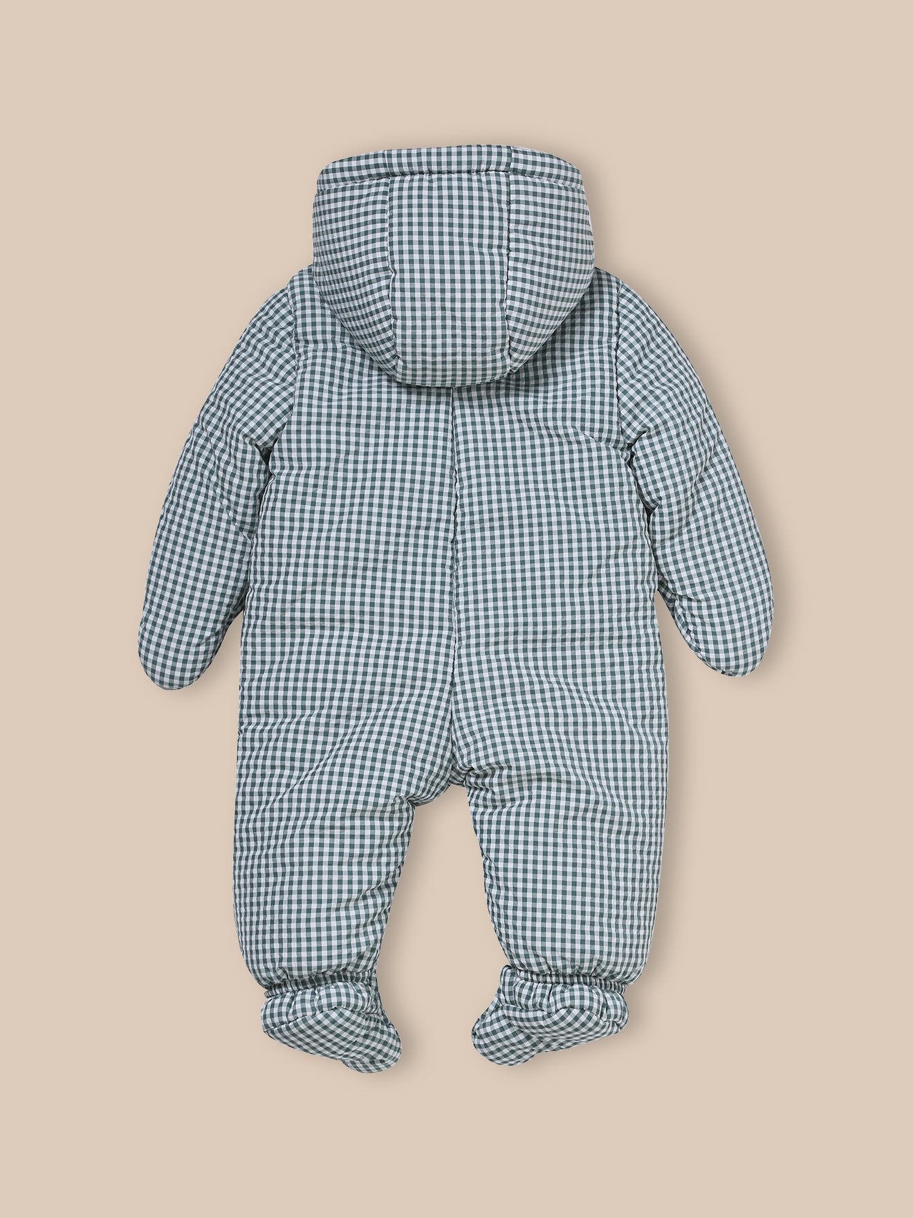 Baby's gingham check jumpsuit