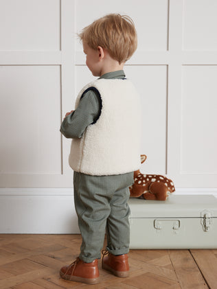 Veste sans manches en sherpa Bébé