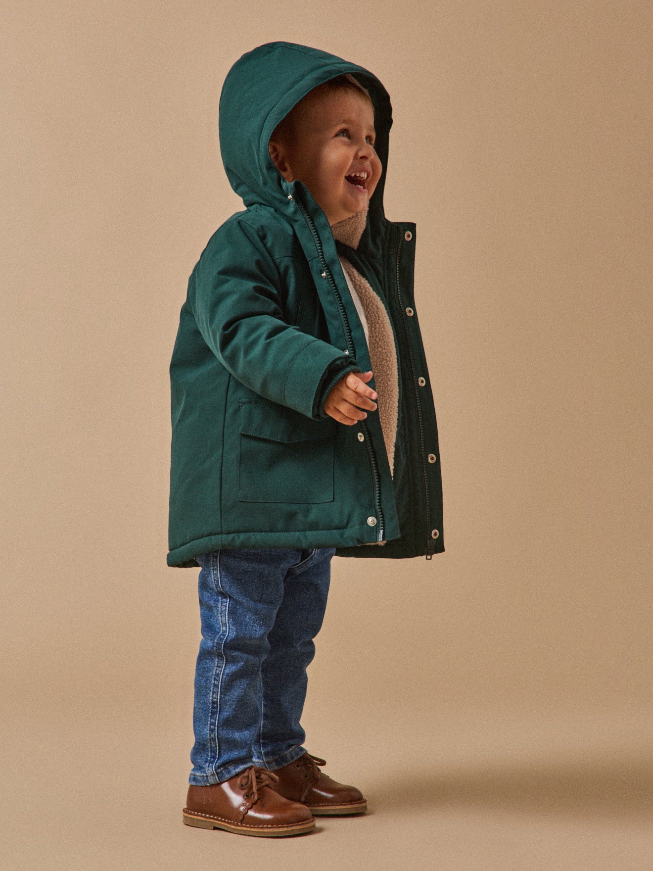 Baby's sherpa-lined parka