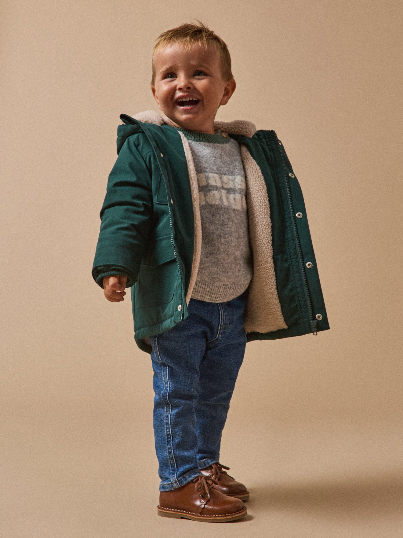 Baby's sherpa-lined parka