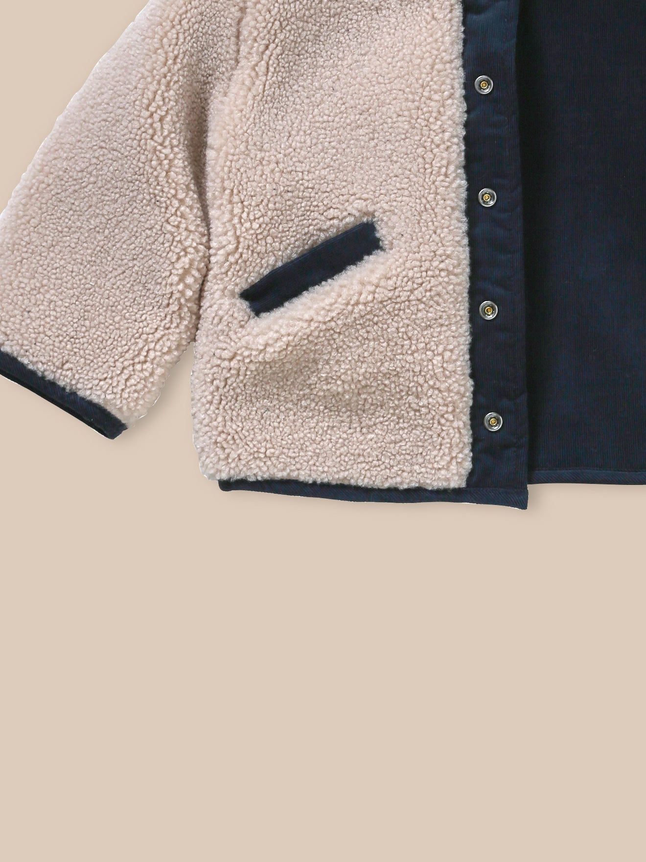 Baby's reversible burnous jacket