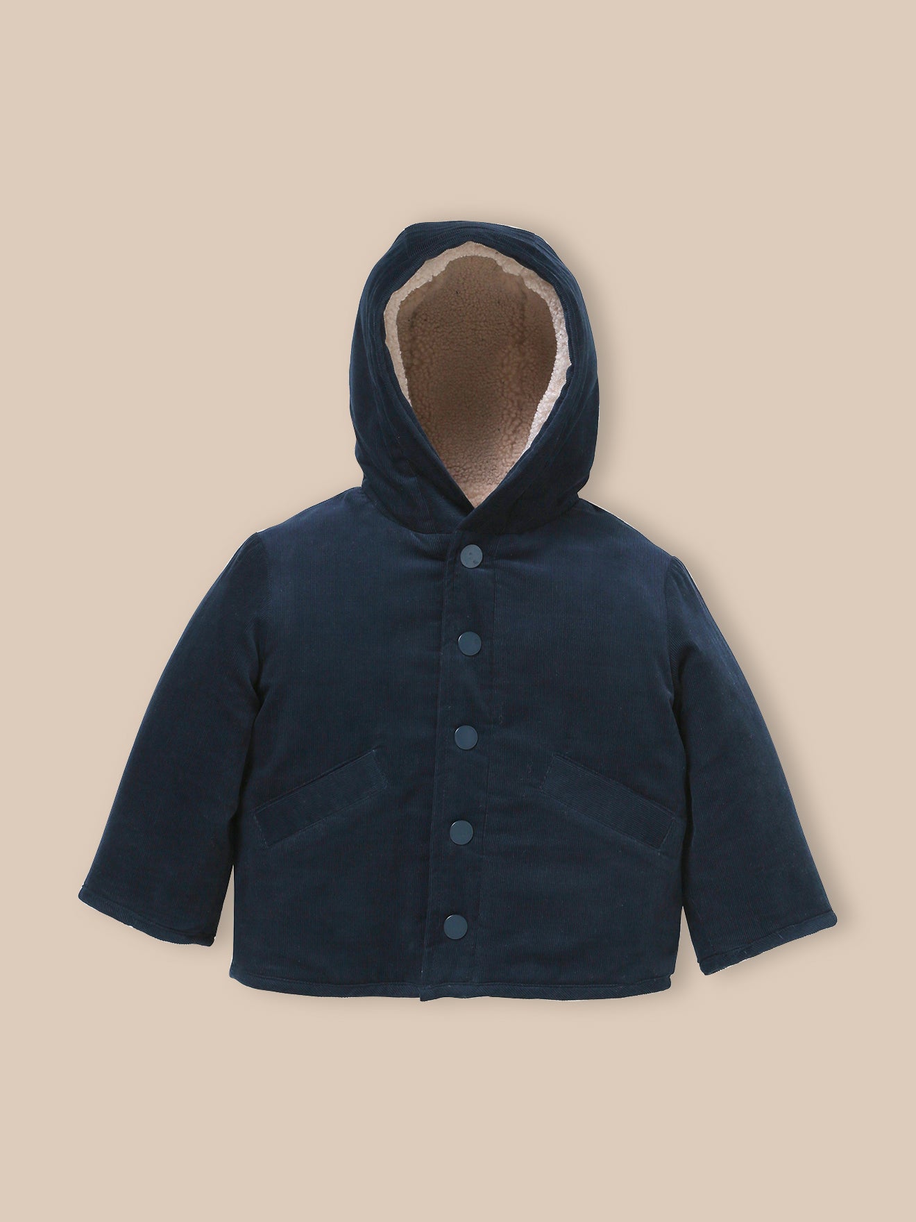 Baby's reversible burnous jacket