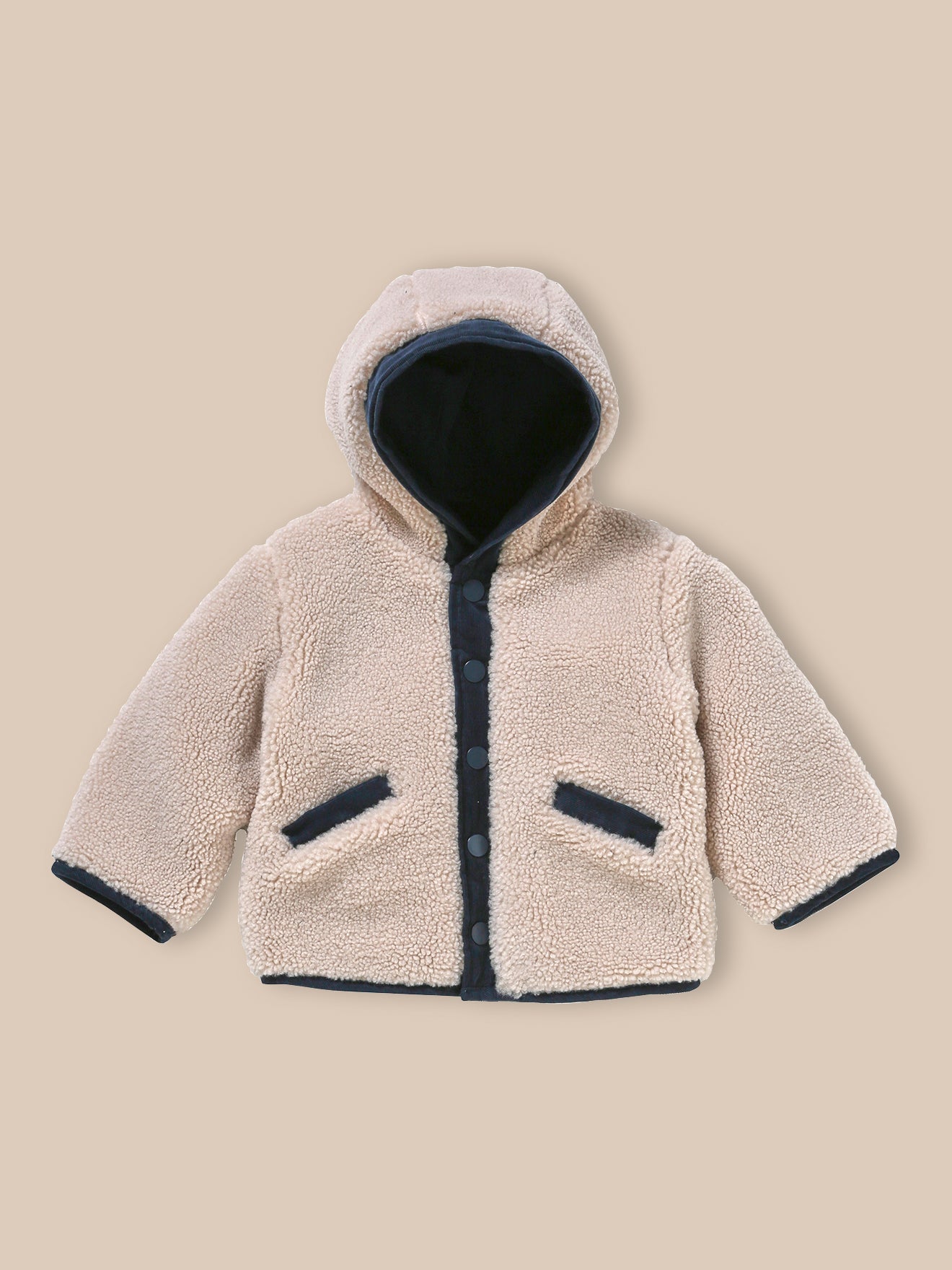 Baby's reversible burnous jacket