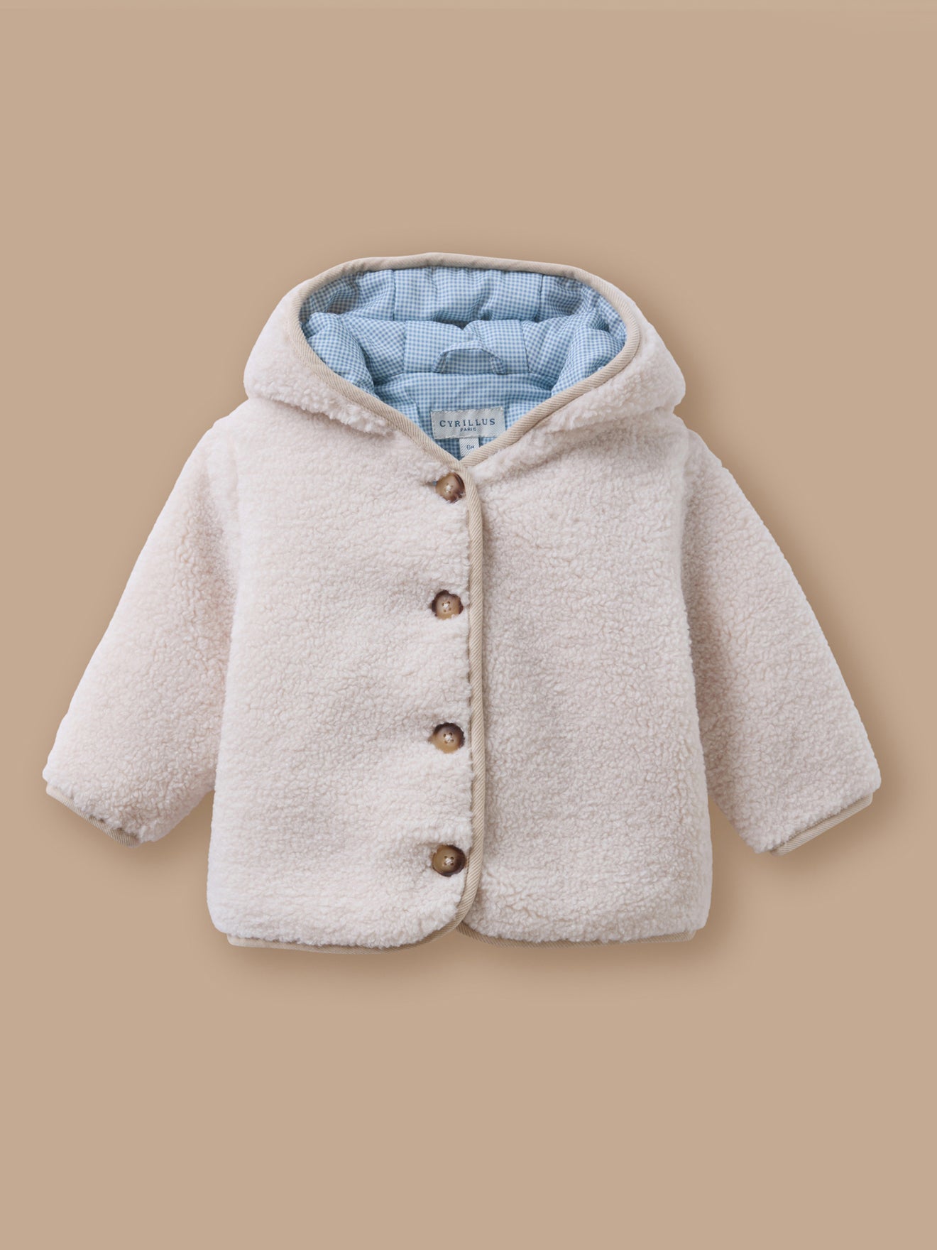 Veste burnous en sherpa Bébé