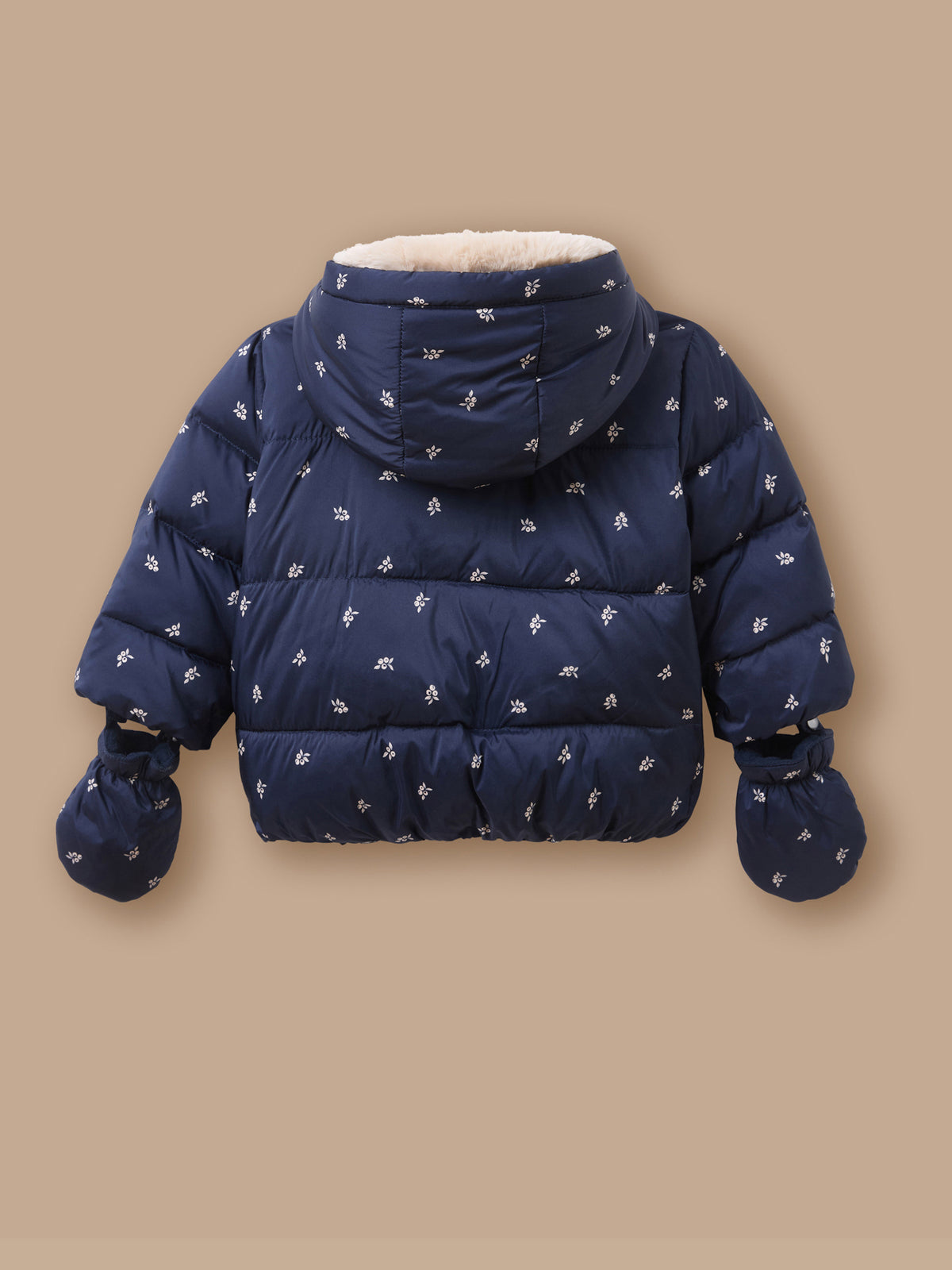 Baby's Berry-Print Padded Jacket
