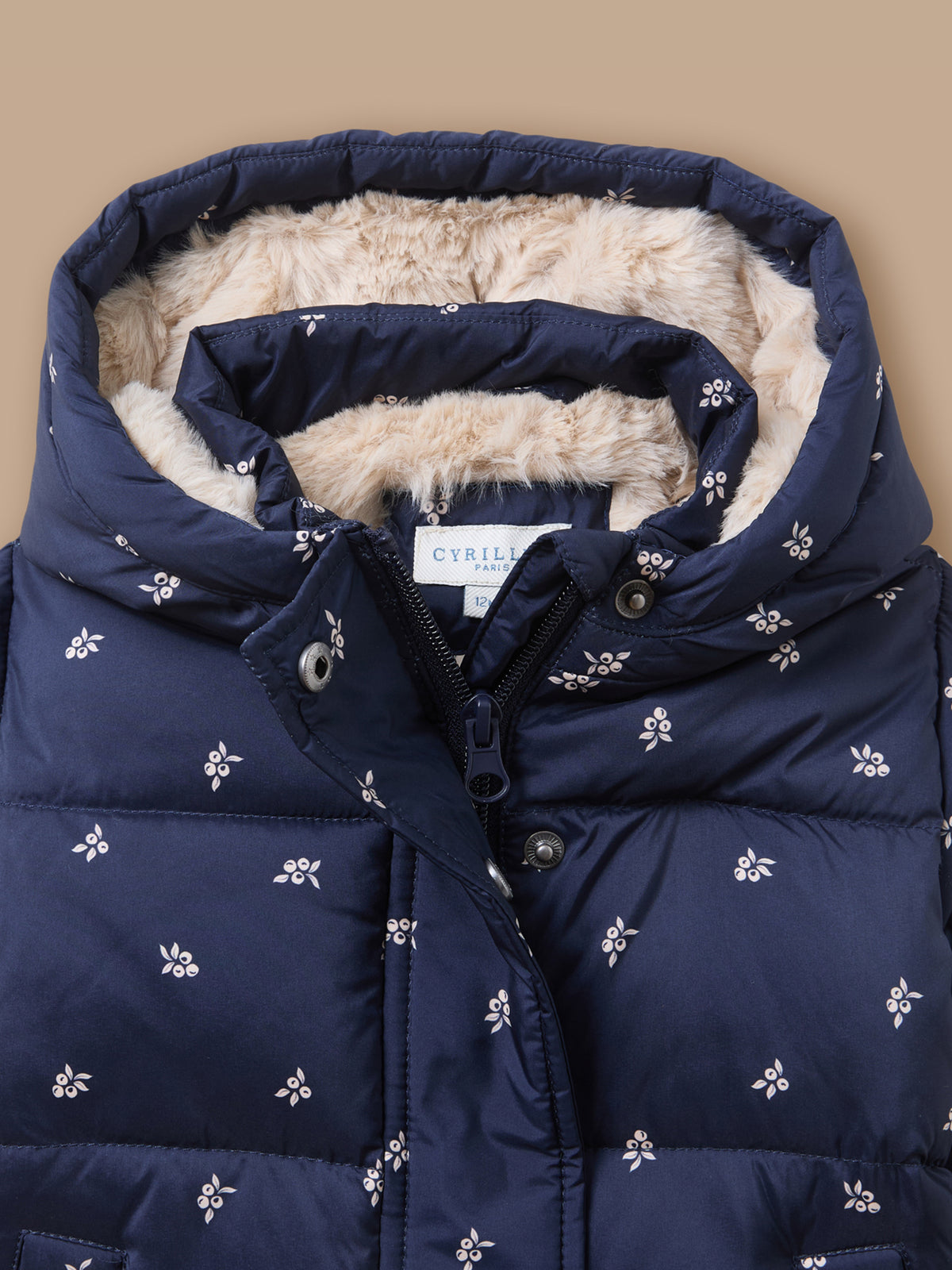 Baby's Berry-Print Padded Jacket