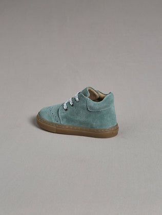 Baby's suede lace-up tennis shoes