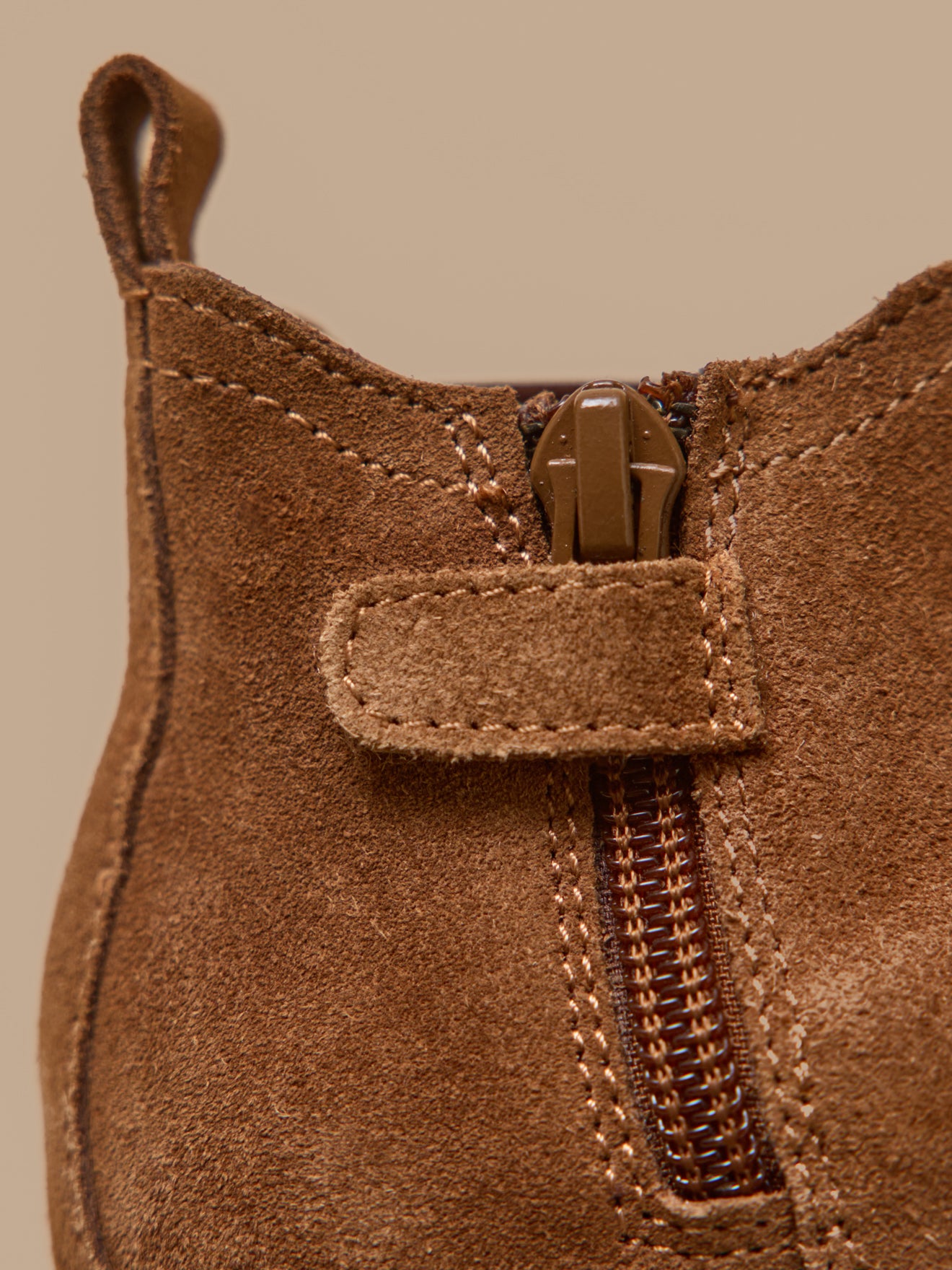 Baby's leather Chelsea boots with punch-hole toe