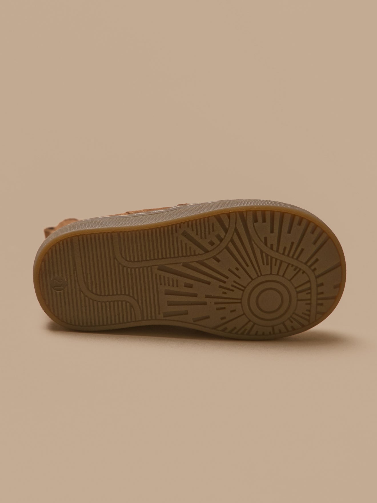 Baby's leather Chelsea boots with punch-hole toe