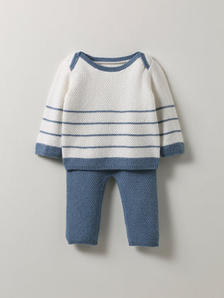 Baby's outfit in organic cotton and wool