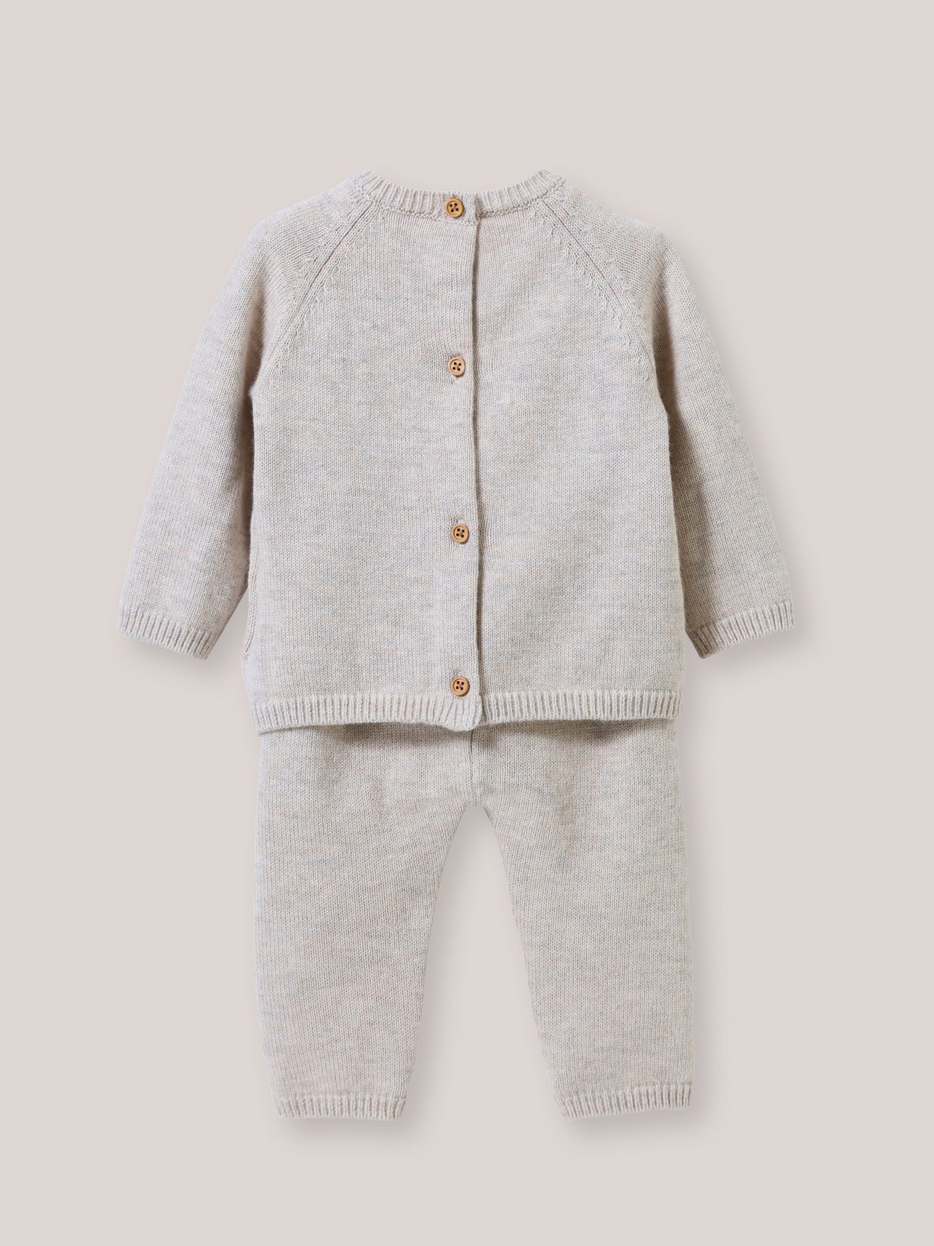 Baby's wool knit outfit
