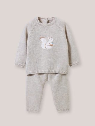 Baby's wool knit outfit