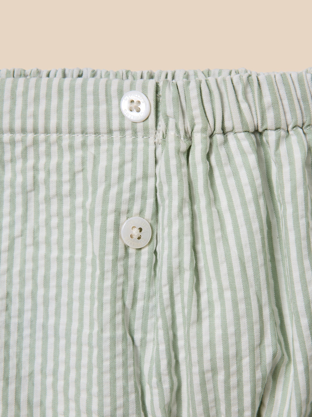 T-shirt and bloomer set in seersucker