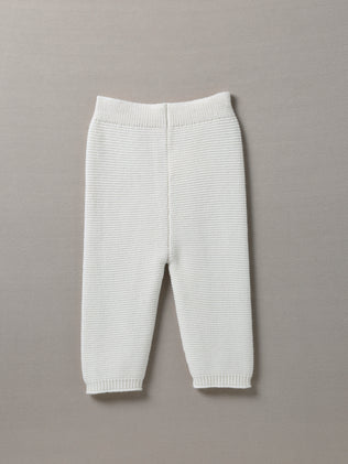 Baby's organic cotton and wool leggings