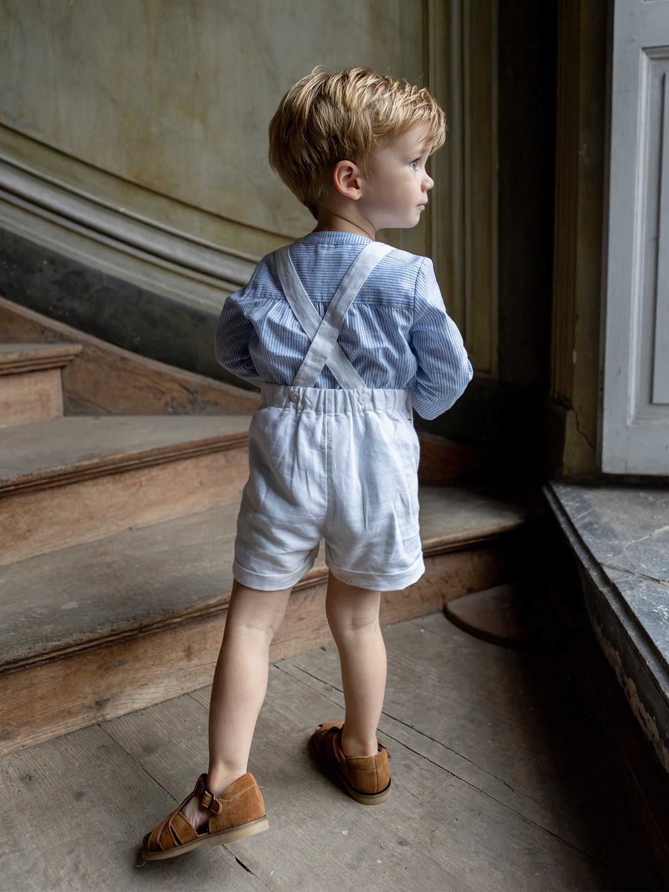 Baby Bermuda shorts with braces – Parties & Weddings collection