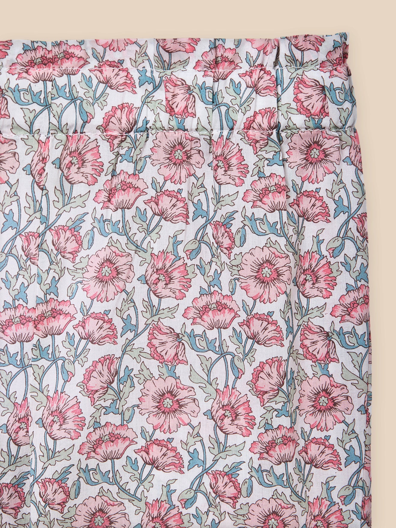 Baby's trousers made with Liberty fabric