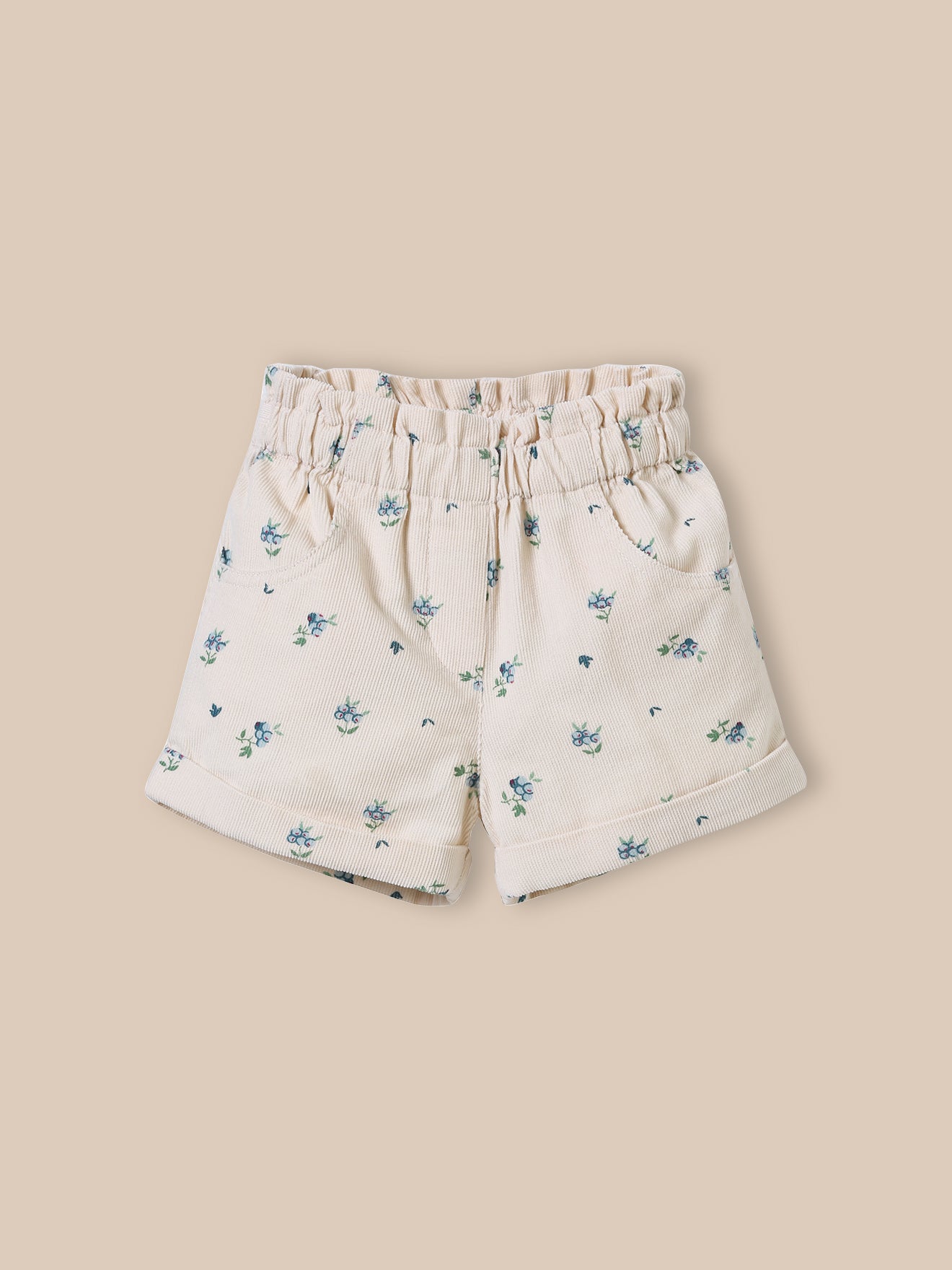 Baby's printed corduroy shorts