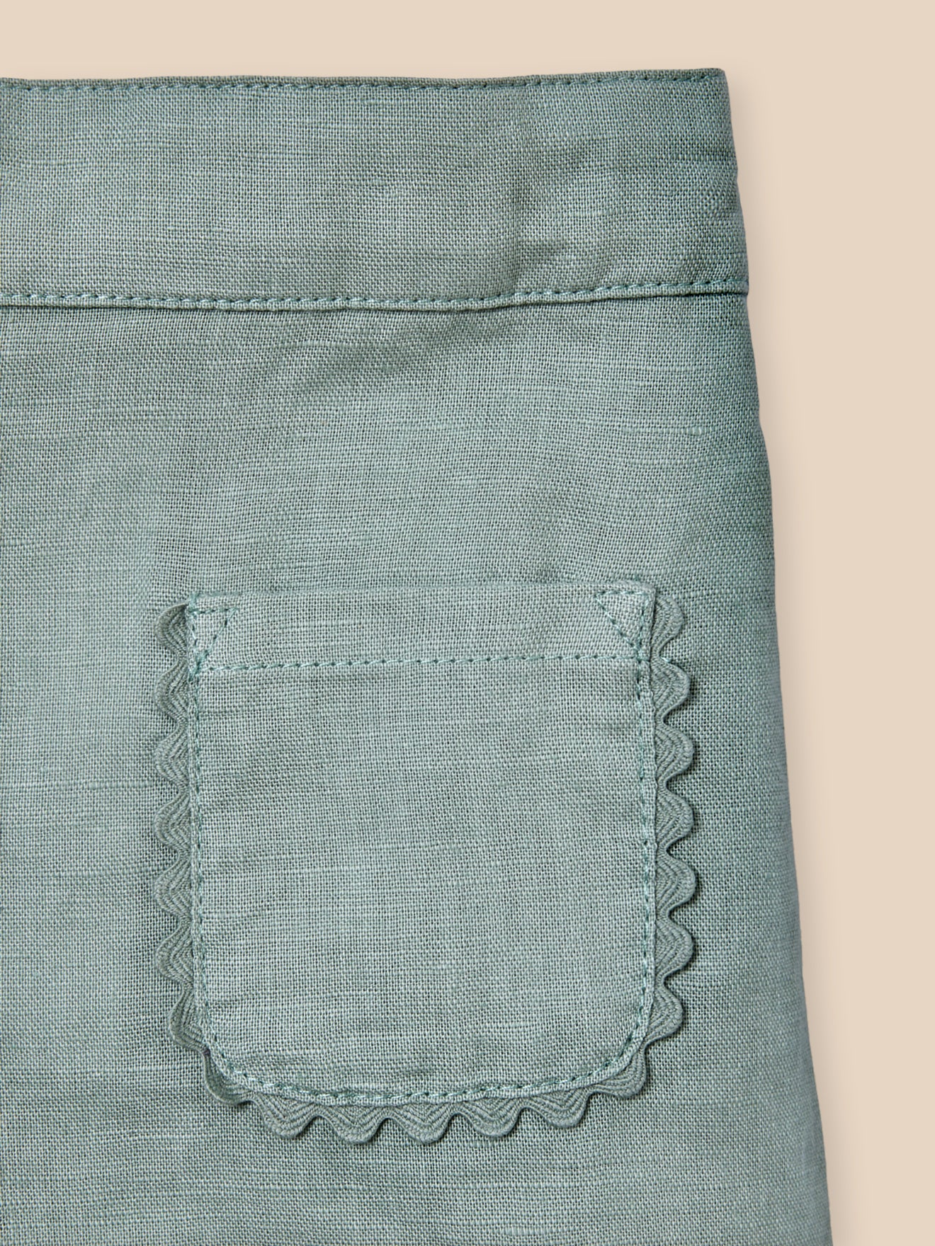 Short en lin et coton Bébé
