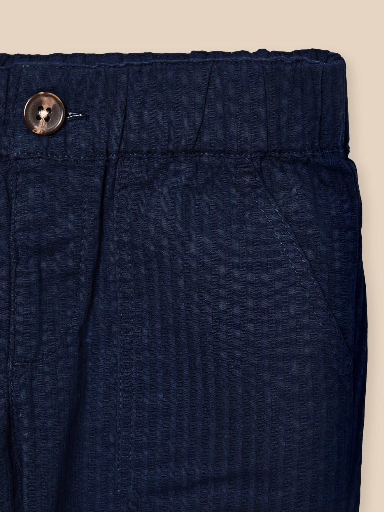 Baby shaped fabric trousers