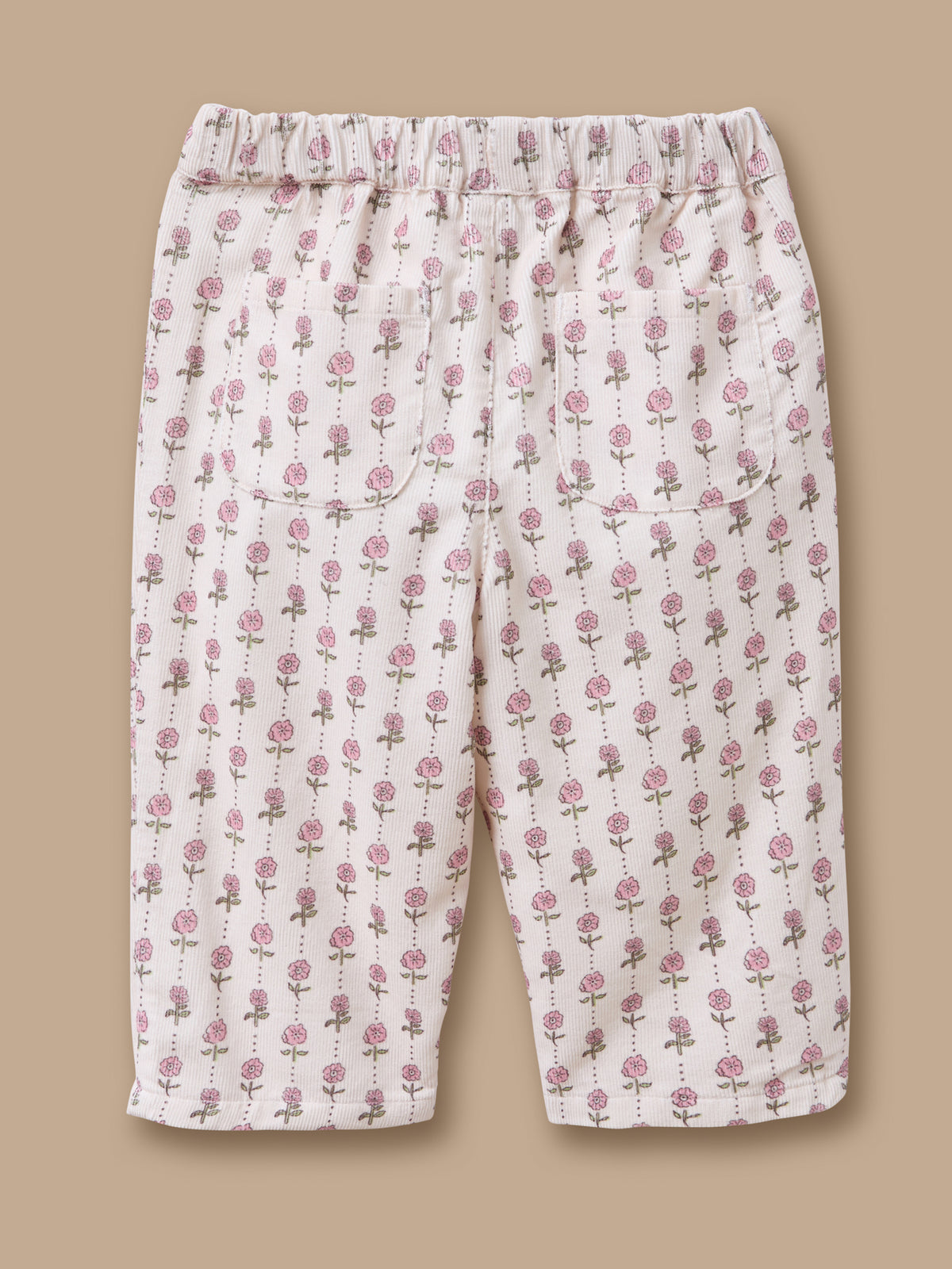 Baby Printed Velvet Trousers