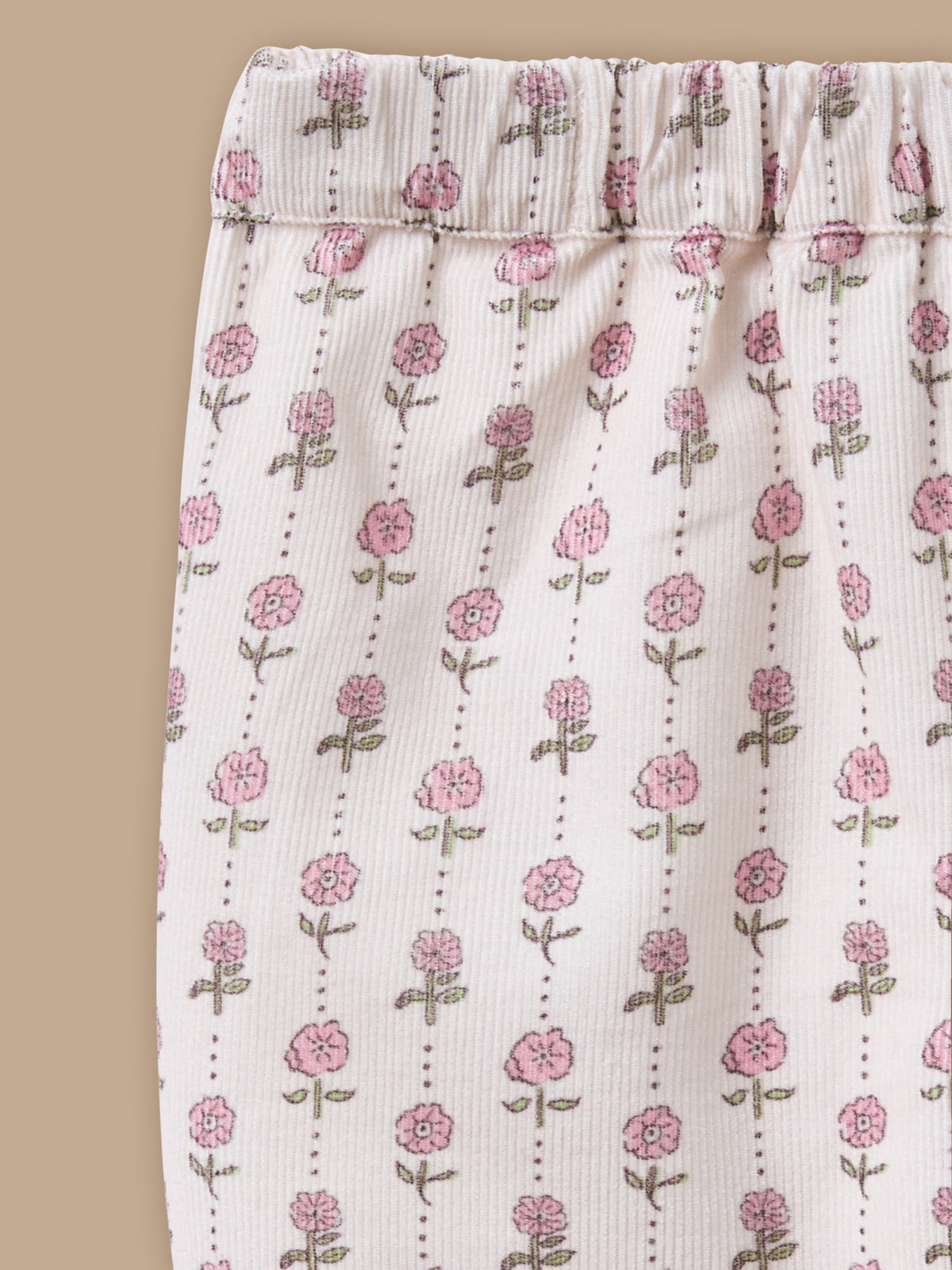 Baby Printed Velvet Trousers
