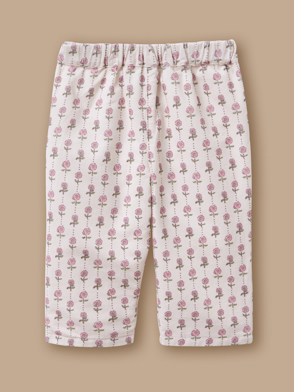Baby Printed Velvet Trousers