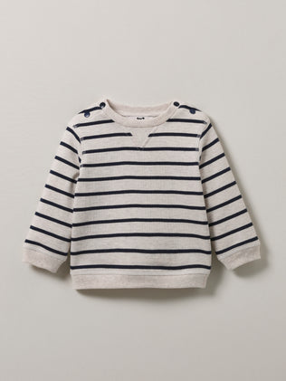 Stripe organic cotton sweater