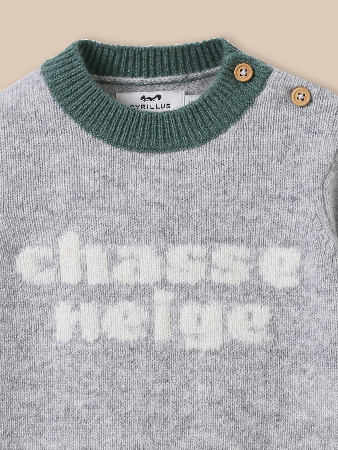 Baby's wool bear sweater