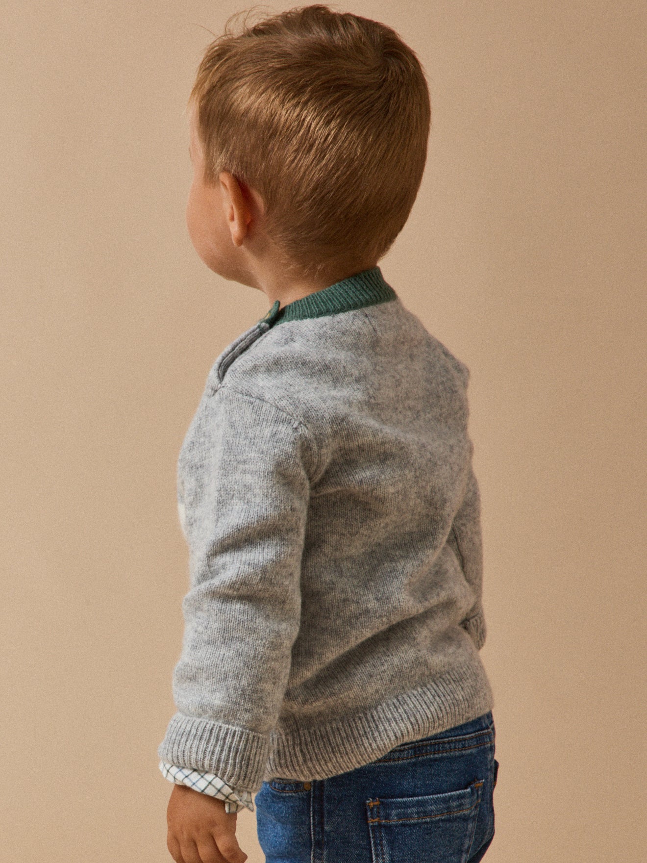 Baby's wool bear sweater