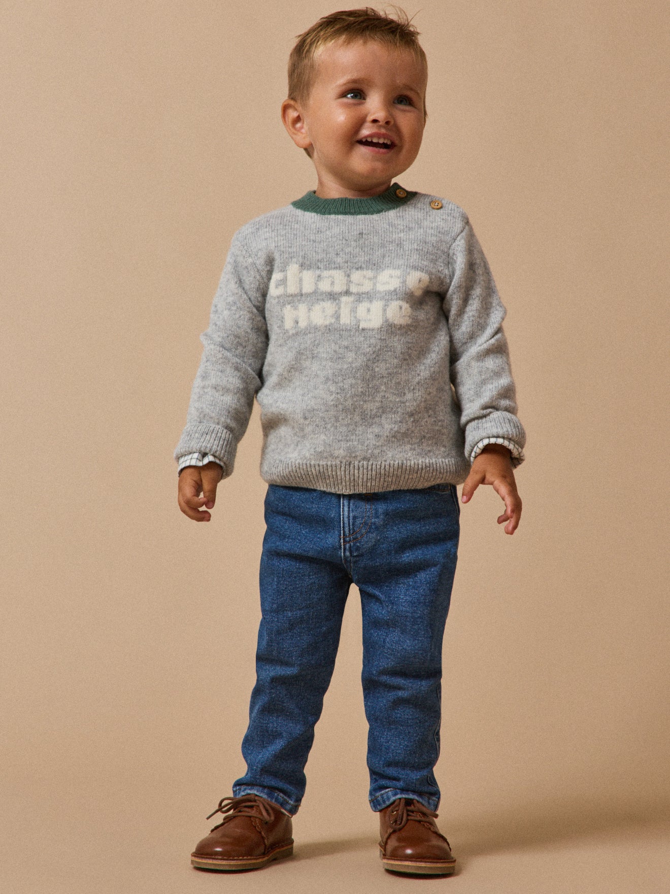 Baby's wool bear sweater