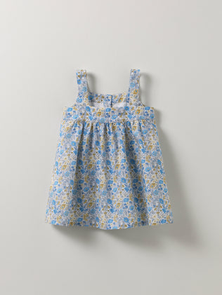 Baby's Florence May motif apron-dress made with Liberty fabric