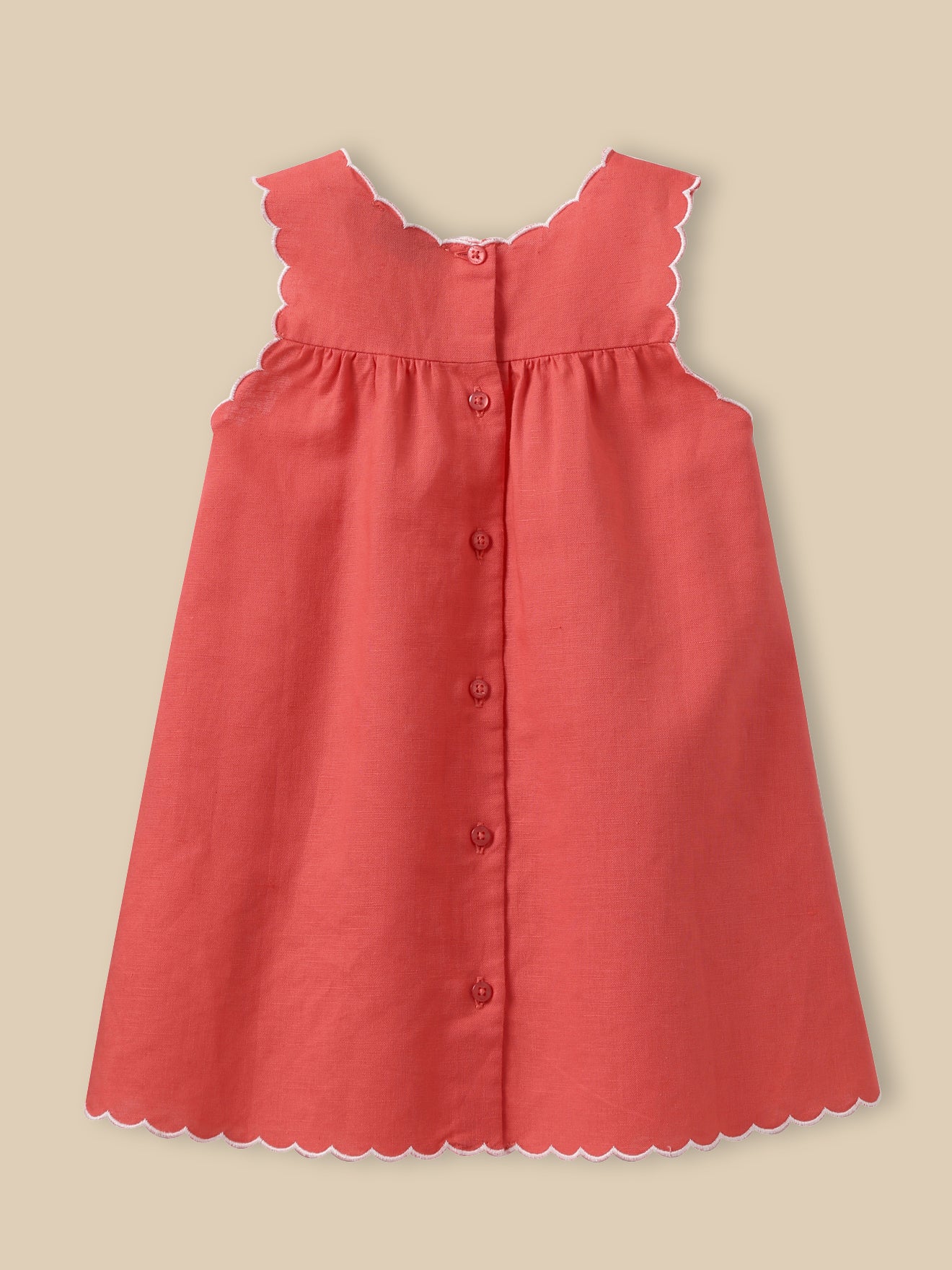 Baby's linen and cotton dress
