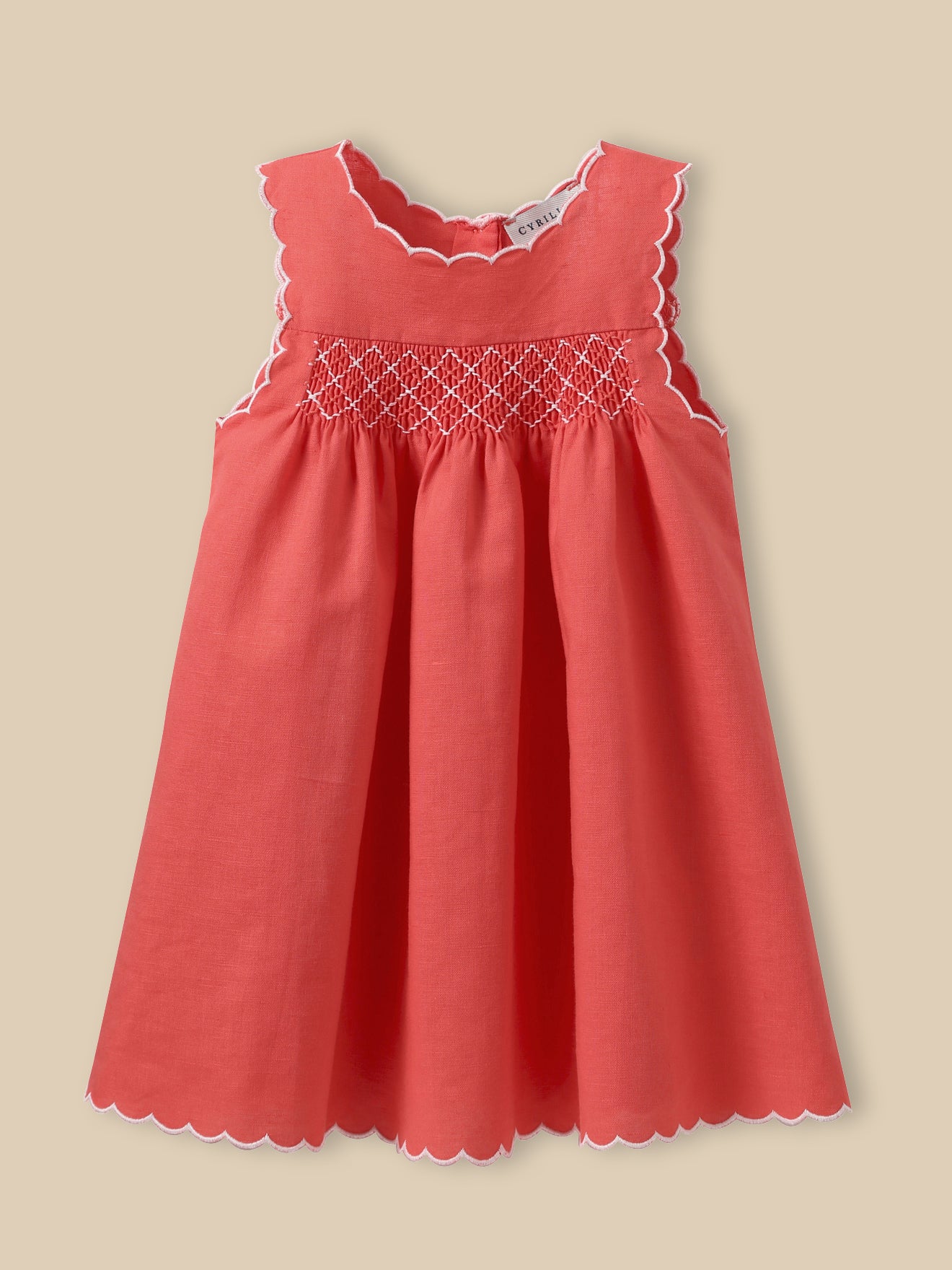 Baby's linen and cotton dress - Cyrillus COM