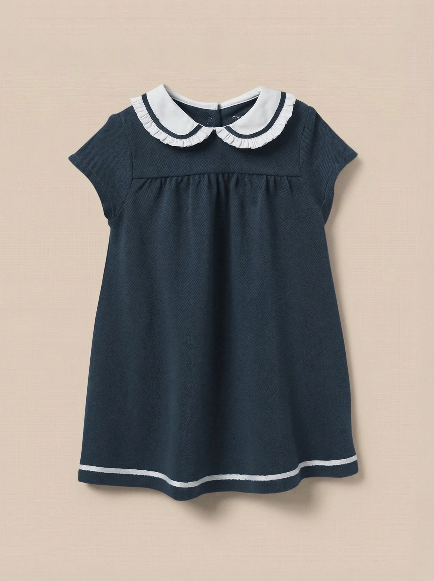 Baby quilted knit dress - Organic cotton