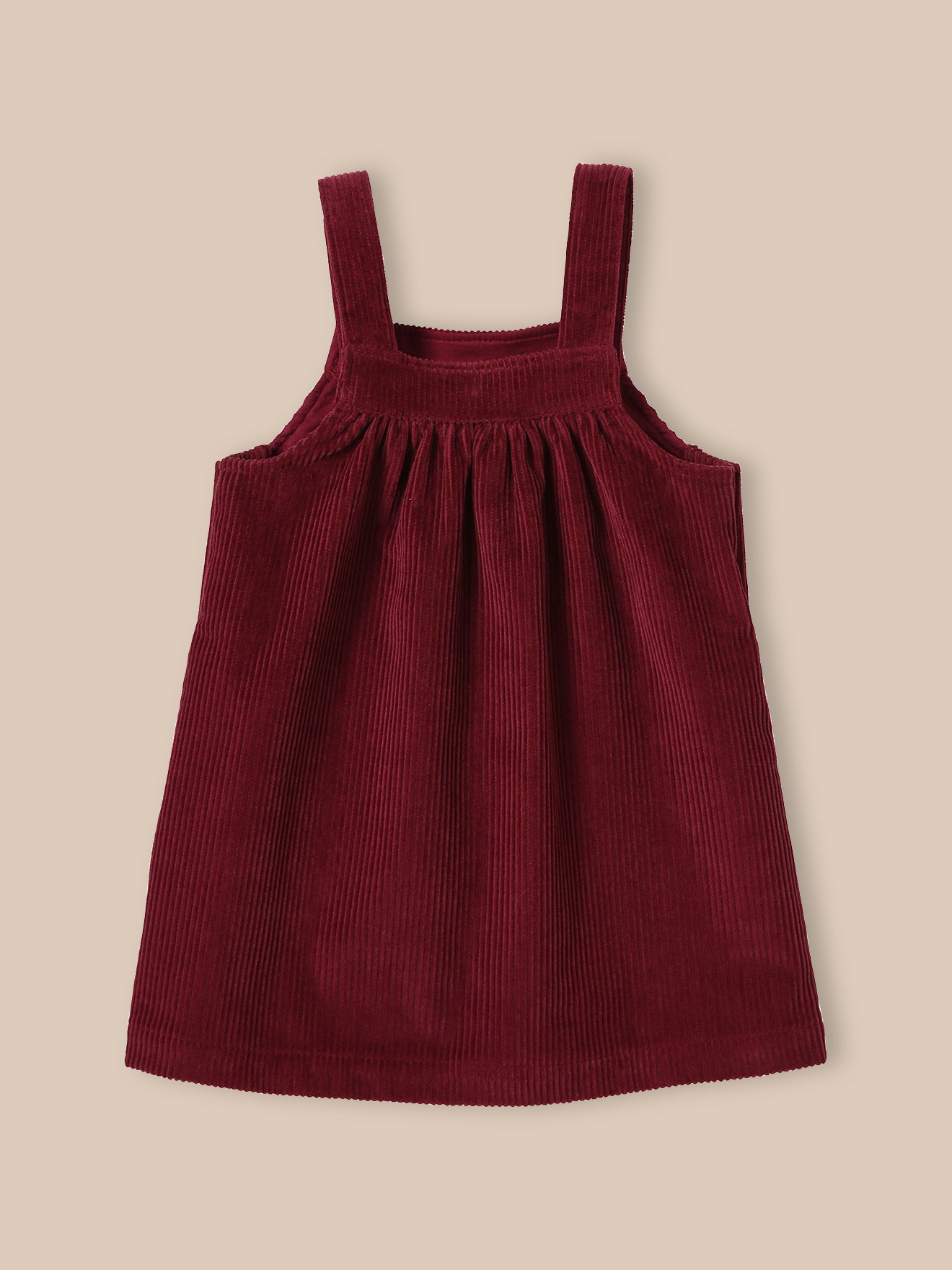 Baby's wide-wale apron dress