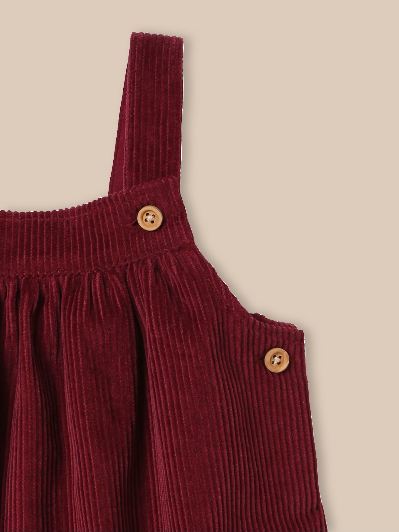 Baby's wide-wale apron dress