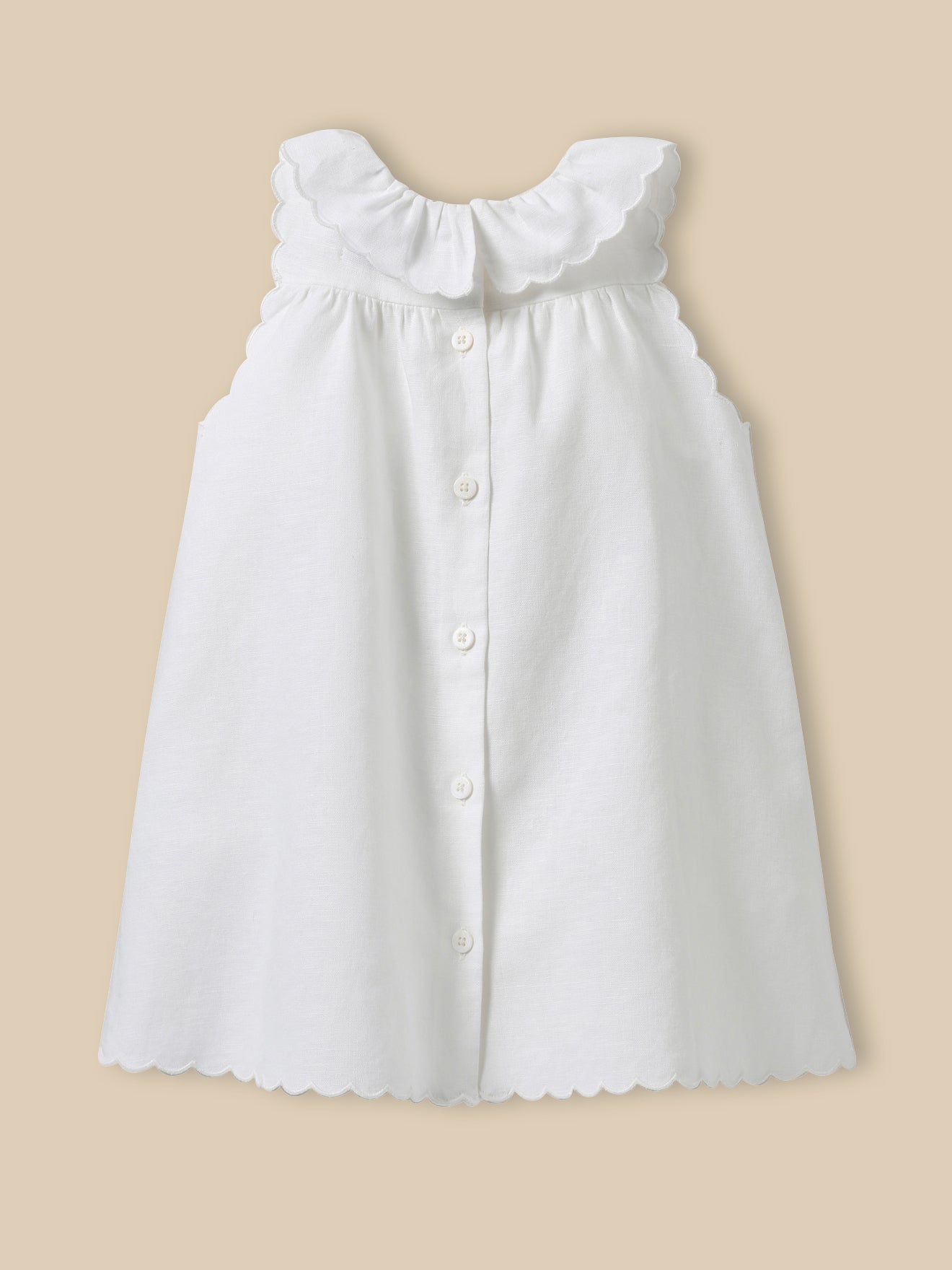 Camille baby linen and cotton dress - Parties and weddings collection